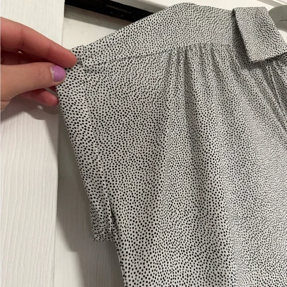 Black & White Short-Sleeve Blouse from Adrianna Papell - Picture 4 of 8